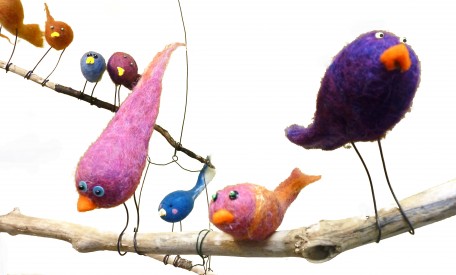 Oiseaux en feutre &copy; Les Ateliers YouDo