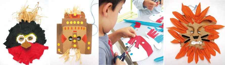 Masques et déguisements en carton &copy; Les Ateliers YouDo